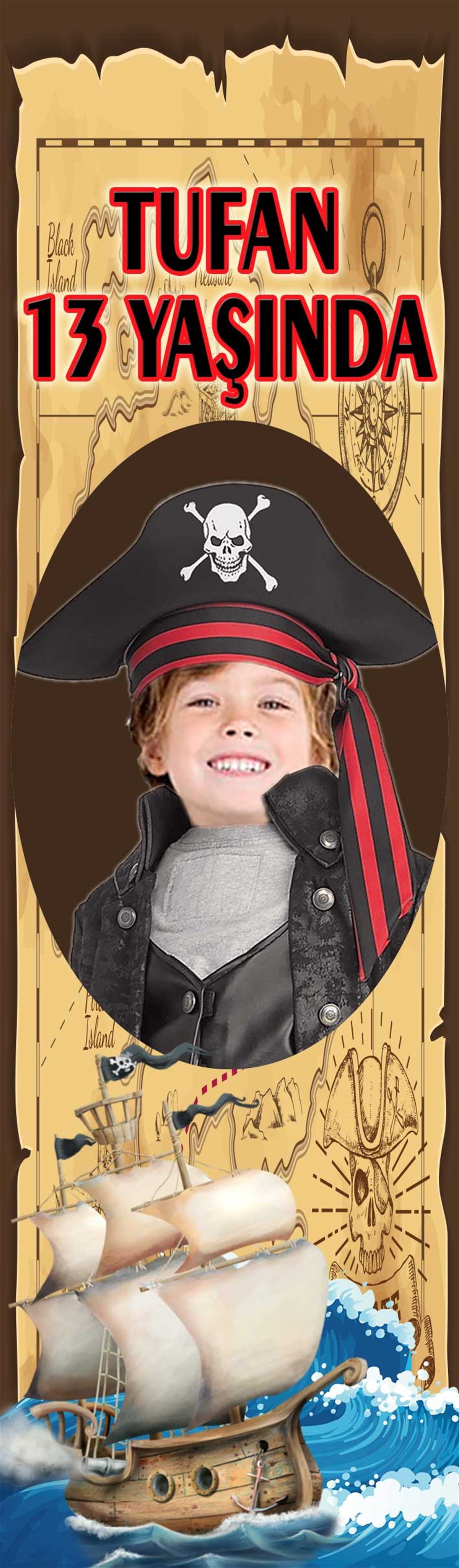 Korsan Kişiye Özel Kitap Ayracı 10 Adet