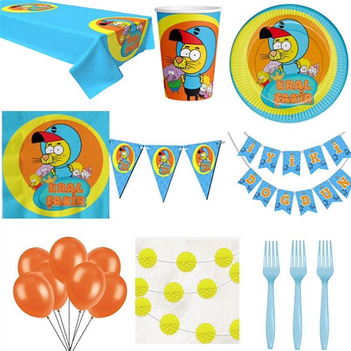 Kral Şakir 16 Kişilik Parti Seti