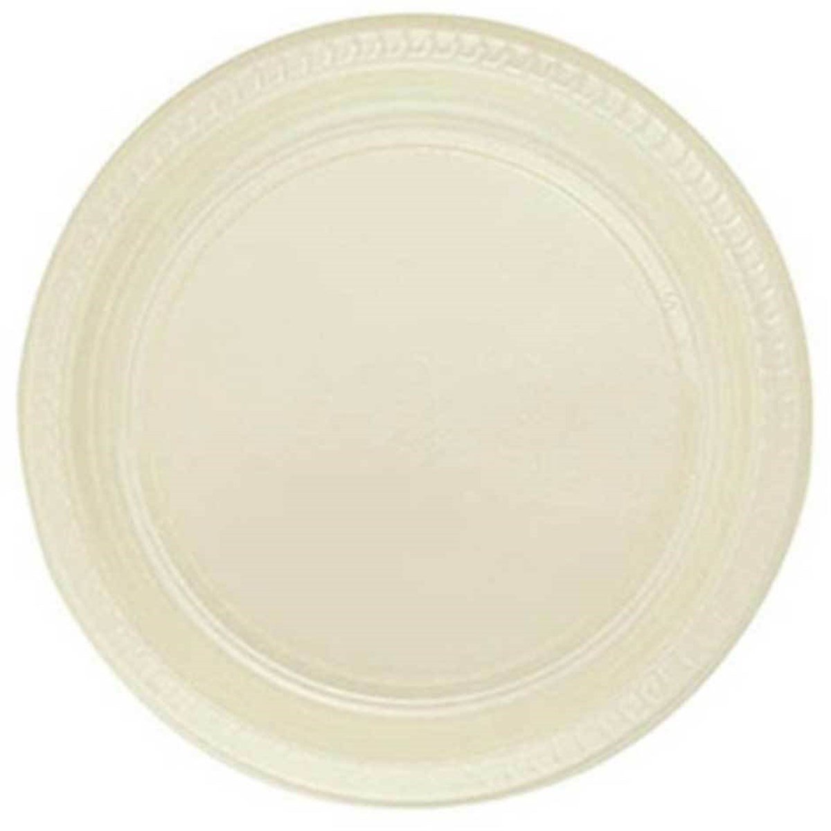 Krem Renk Plastik Tabak 25 Adet