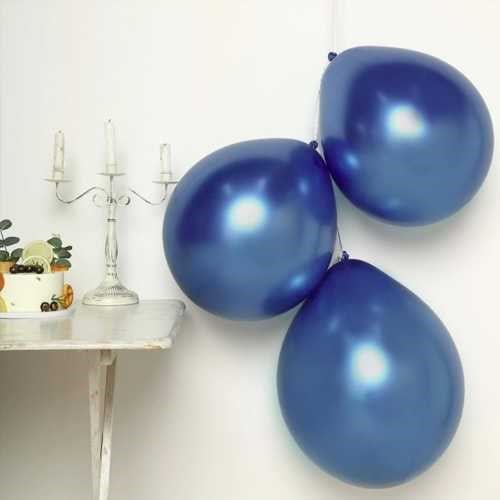 Lacivert Balon Metalik 100 Adet