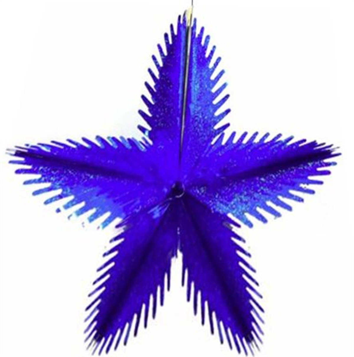 Lacivert Yıldız Çark Süs 3 Boyutlu