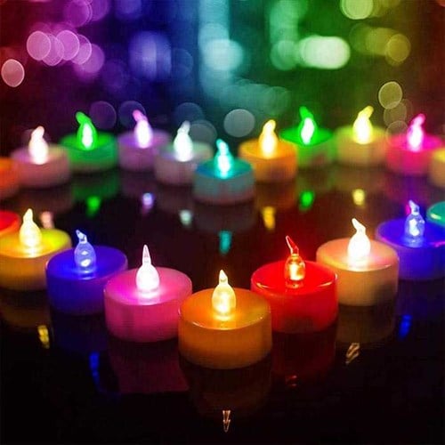 Led Mum Işıklı Beyaz