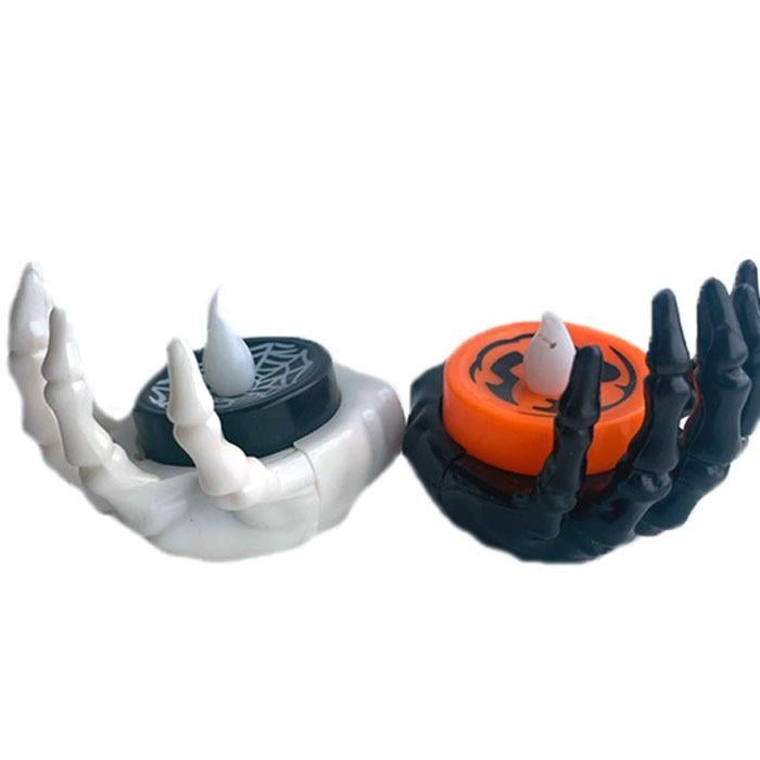 Halloween SüsleriLed Mumlu İskelet Eli 2'li