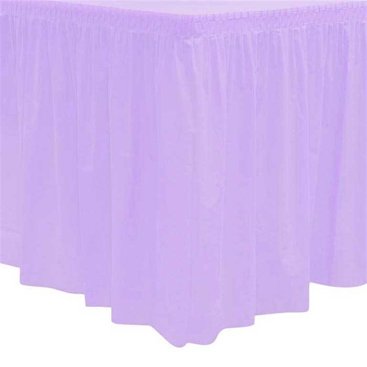 Lila Masa Eteği Plastik