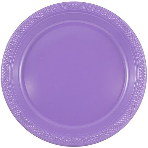 Lila Renk Plastik Tabak 25 Adet