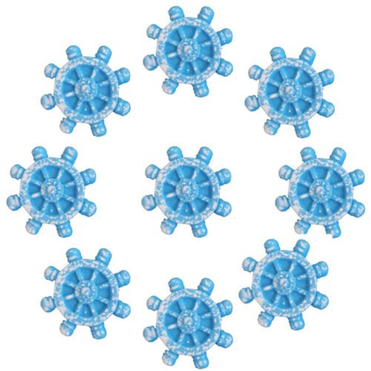 Mavi Denizci Dümen Masa Süsü 10 Adet