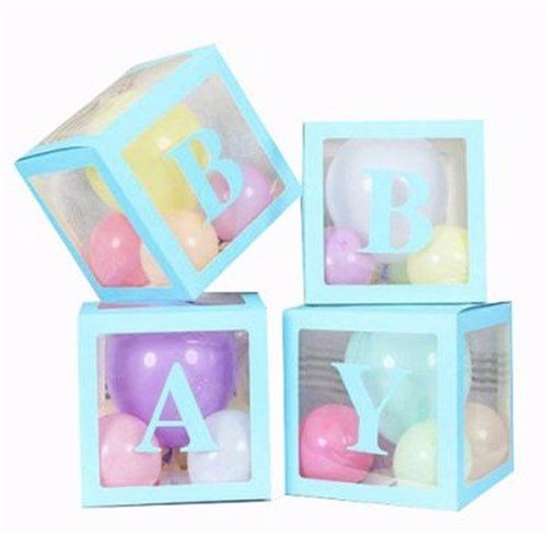 Mavi Makaron Şeffaf Kutu Harfler 1 Adet