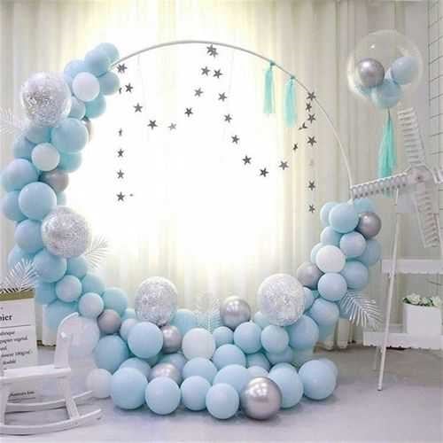 Mavi Makaron Zincir Balon Seti