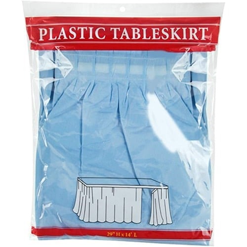 Mavi Masa Eteği Plastik