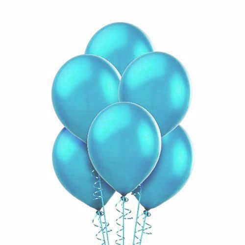 Mavi Metalik Balon  20 Adet