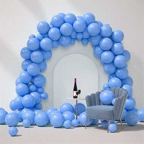 Mavi Pastel Zincir Balon Seti