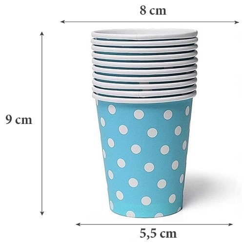 Mavi Puantiyeli Bardak