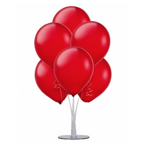 Metalik Kırmızı Ayaklı Balon Standı