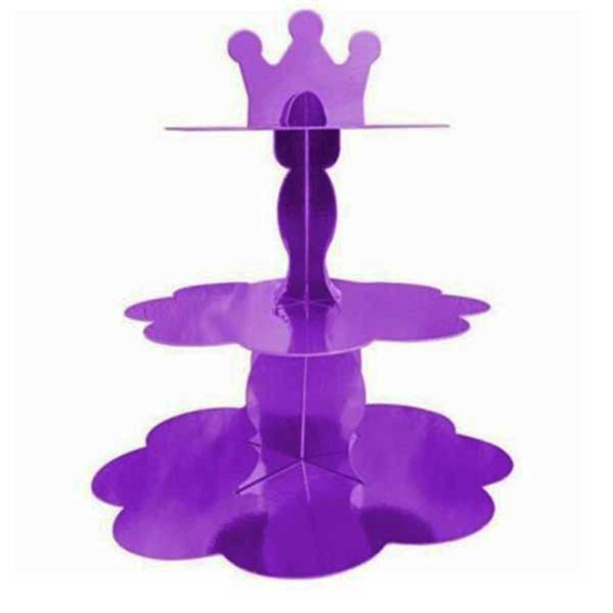 Metalik Mor Kek Standı