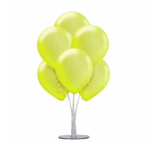 Metalik Sarı Ayaklı Balon Standı