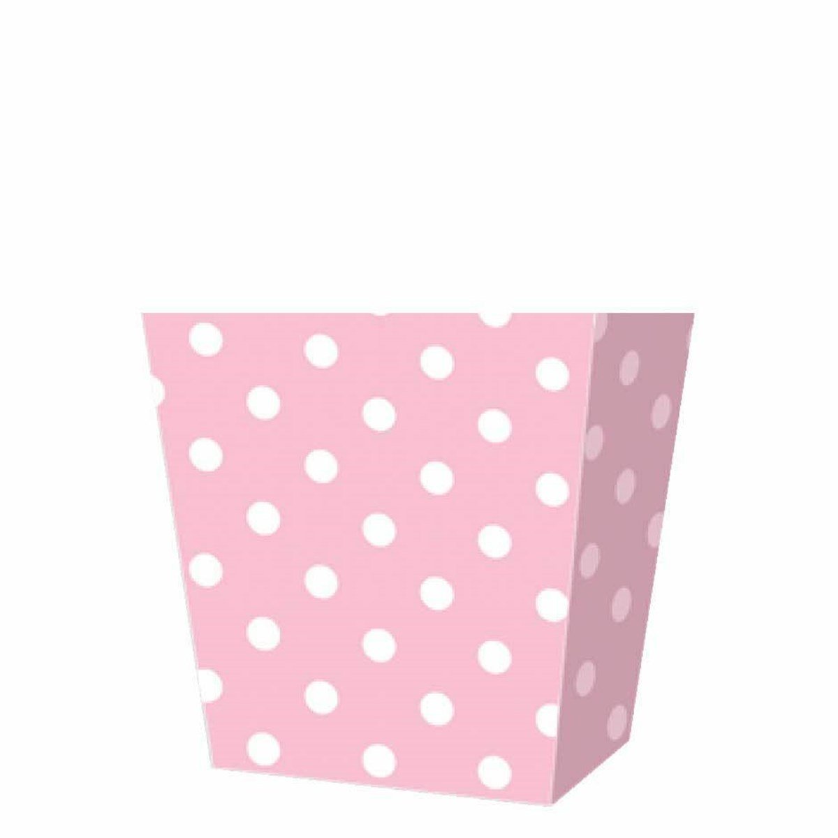 Mini Pembe Puanlı Mısır Kutusu 8 Adet