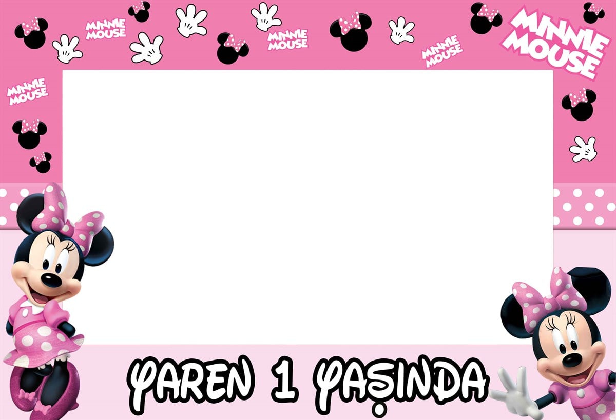 Minnie Mouse Kişiye Özel Çerçeve