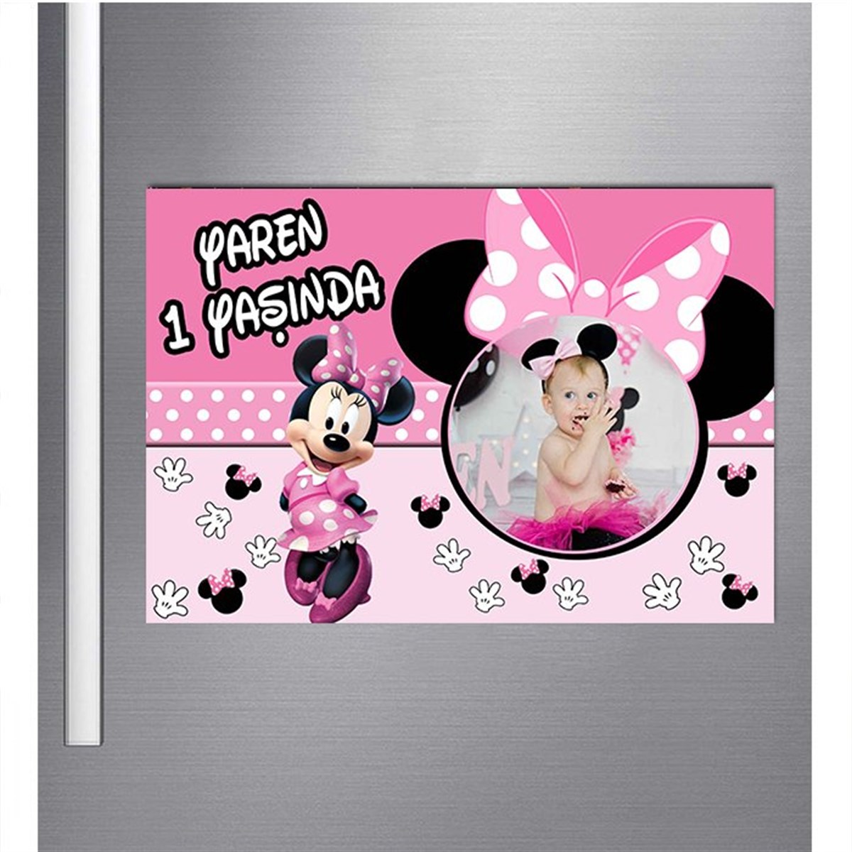 Minnie Mouse Kişiye Özel Magnet 18 Adet