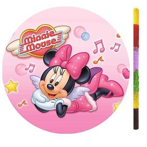 Minnie Mouse Pembe Pinyata + Sopası