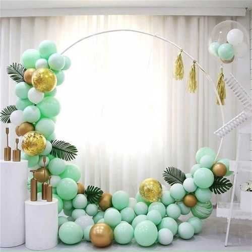 Mint Yeşili Makaron Zincir Balon Seti