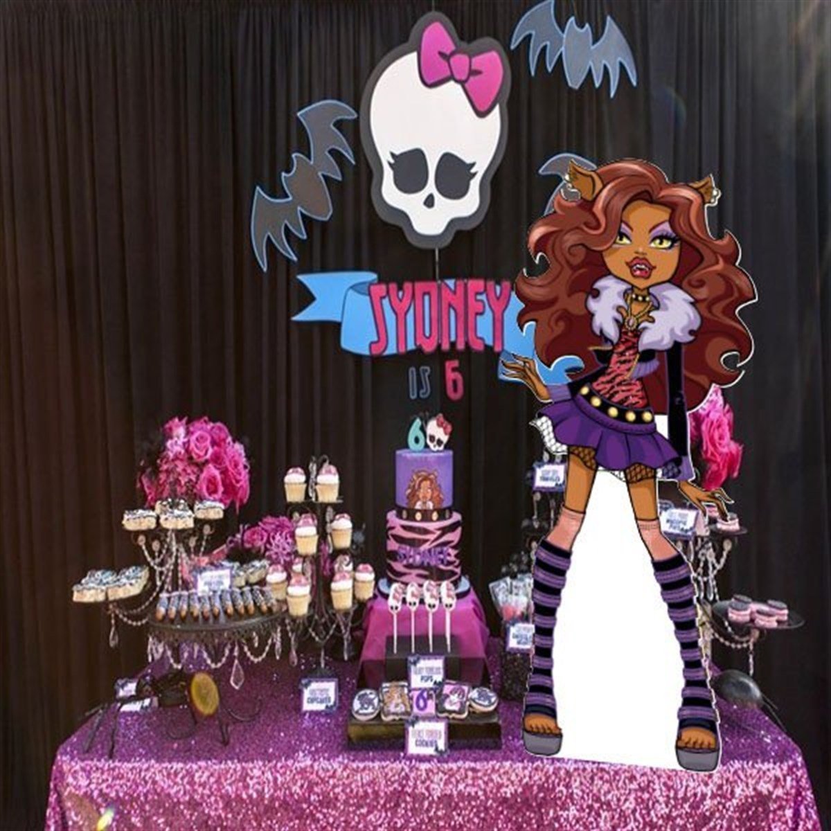 Monster High Clawdeen Masa Üstü Ayaklı Pano