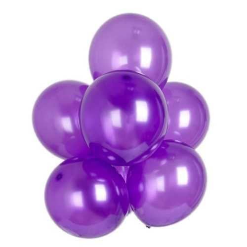 Mor Balon Metalik 100 Adet