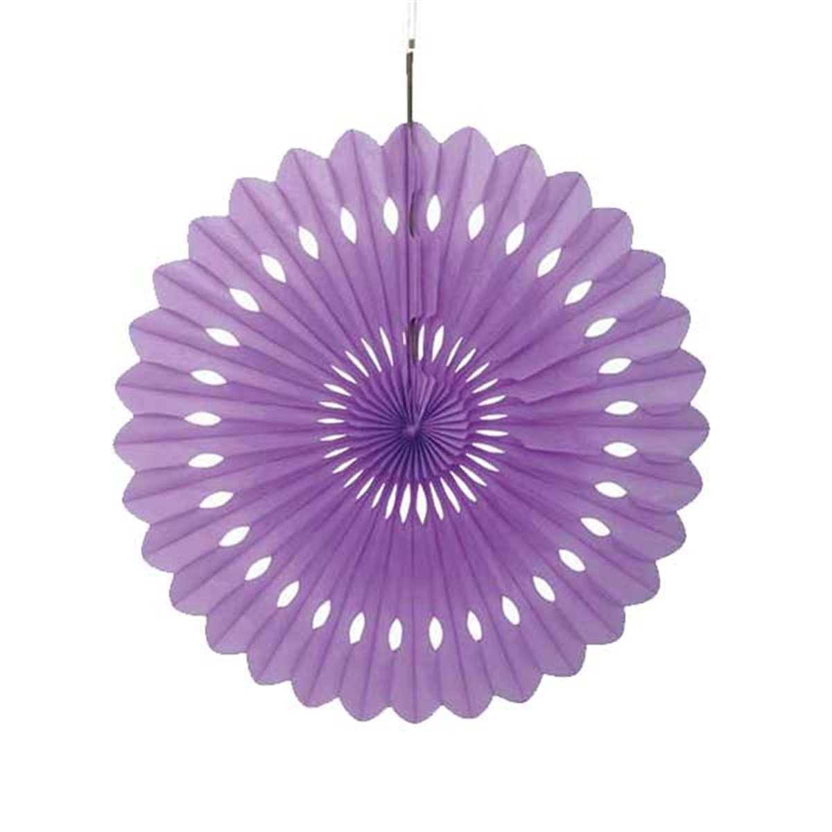 Mor Delikli  Yelpaze Küçük Çark Süs 30 cm