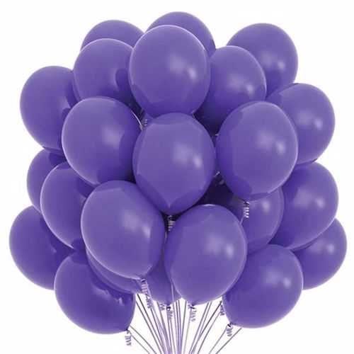 Mor Pastel Balon 20 Adet