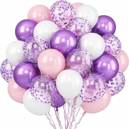 Mor Pembe Uçan Balon 20 Adet