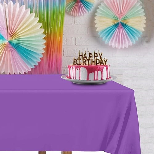Mor Plastik Masa Örtüsü 137x183 cm