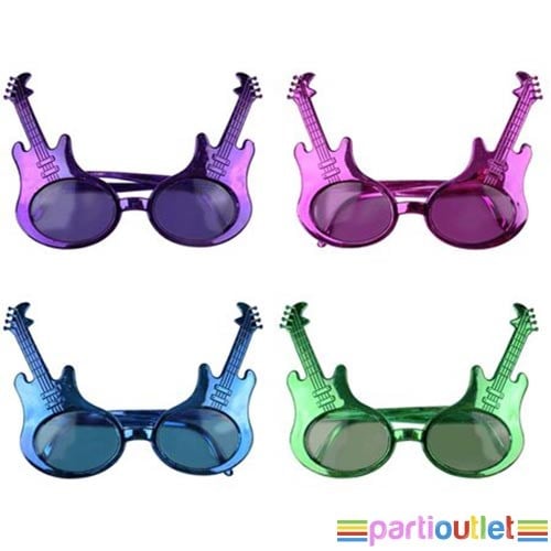 Mor Renkli Gitar Parti Gözlüğü