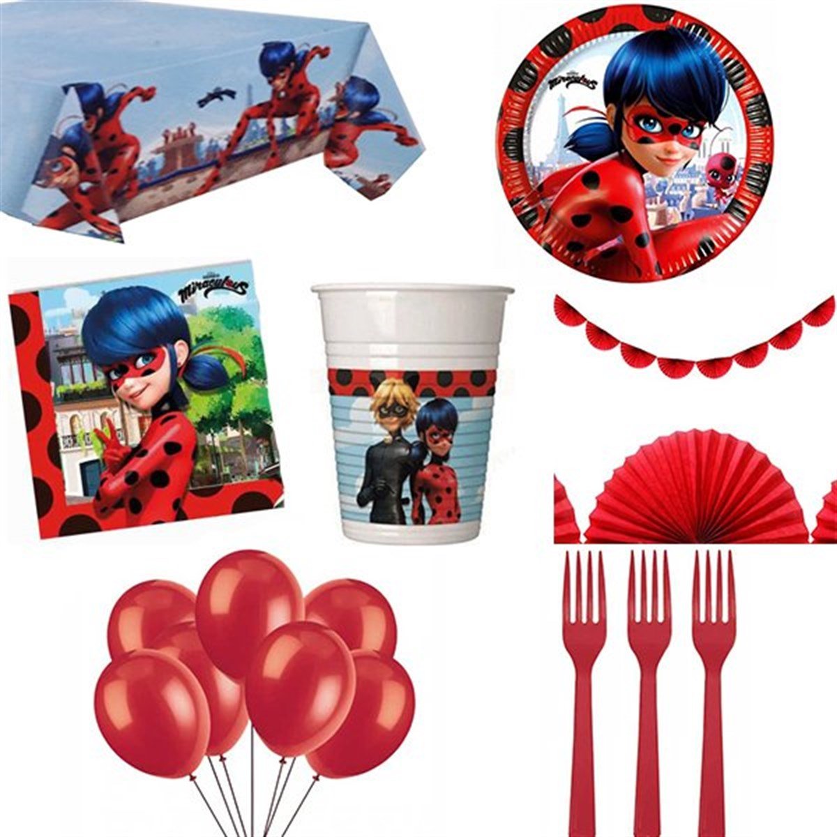 Mucize Uğur Böceği 8 Kişilik Parti Seti