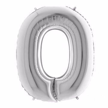 Gümüş Renk 76 cm O Harf Folyo Balon Gümüş 76 cm