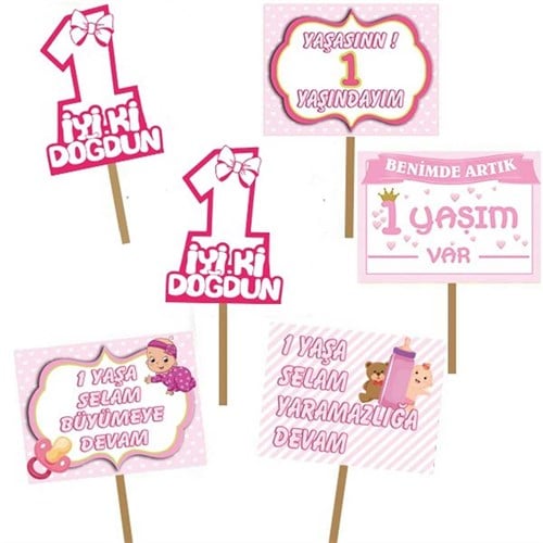 Özel 1 Yaş Kız Konuşma Balonu
