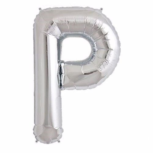 P Harf Folyo Balon Gümüş 100 cm