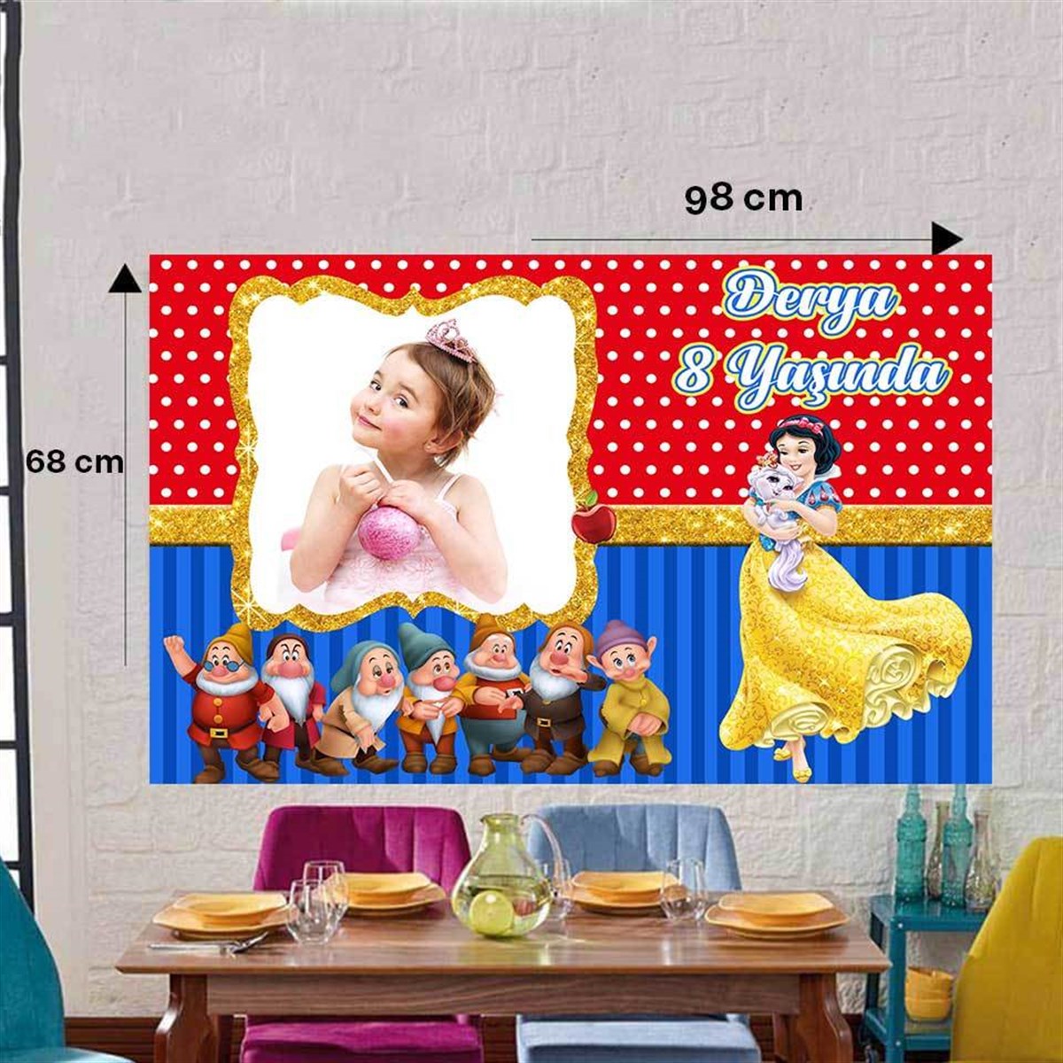 Pamuk Prenses Kişiye Duvar Panosu