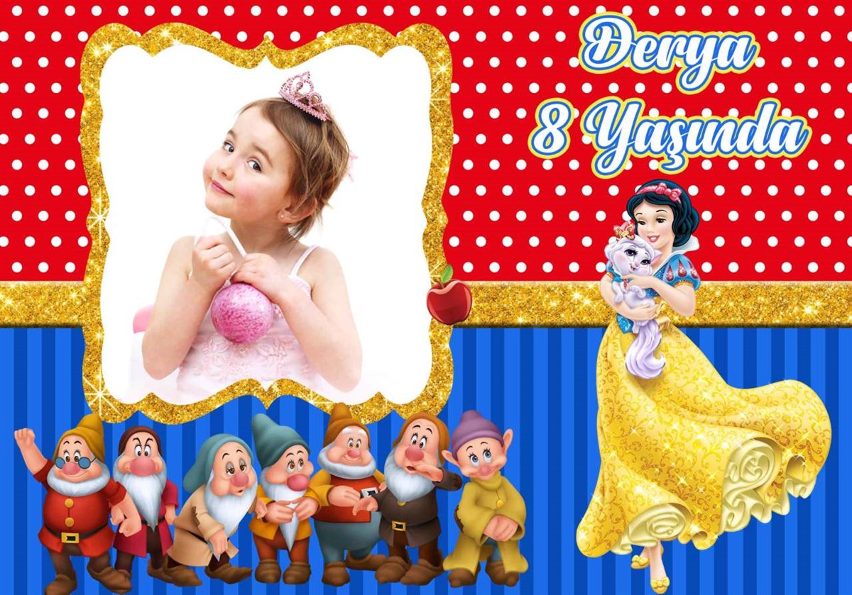 Pamuk Prenses Kişiye Özel Afiş