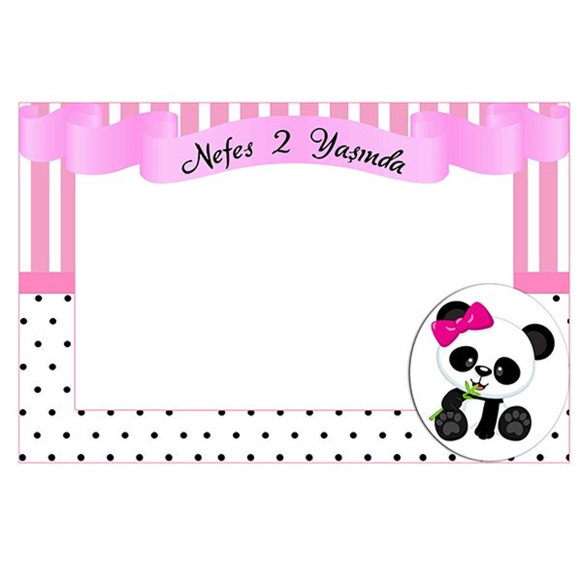 Panda Kişiye Özel Çerçeve