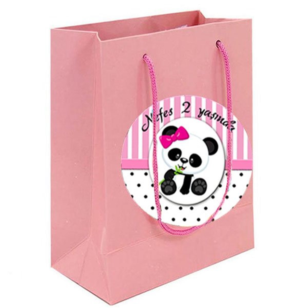 Panda Kişiye Özel Parti Çantası 10 Adet