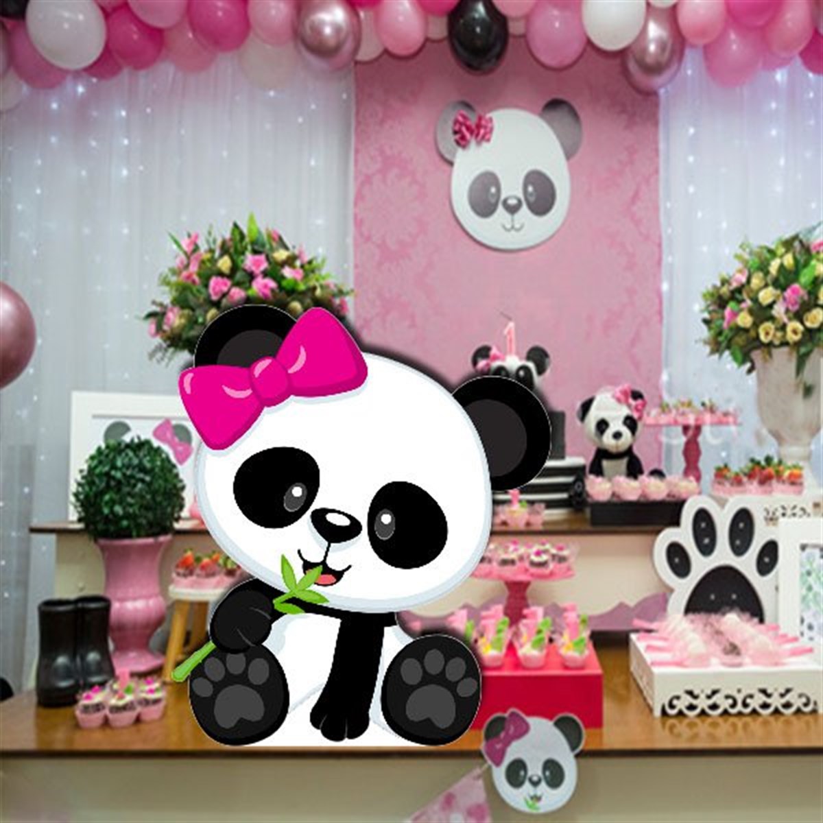 Panda Masa Üstü Ayaklı Pano