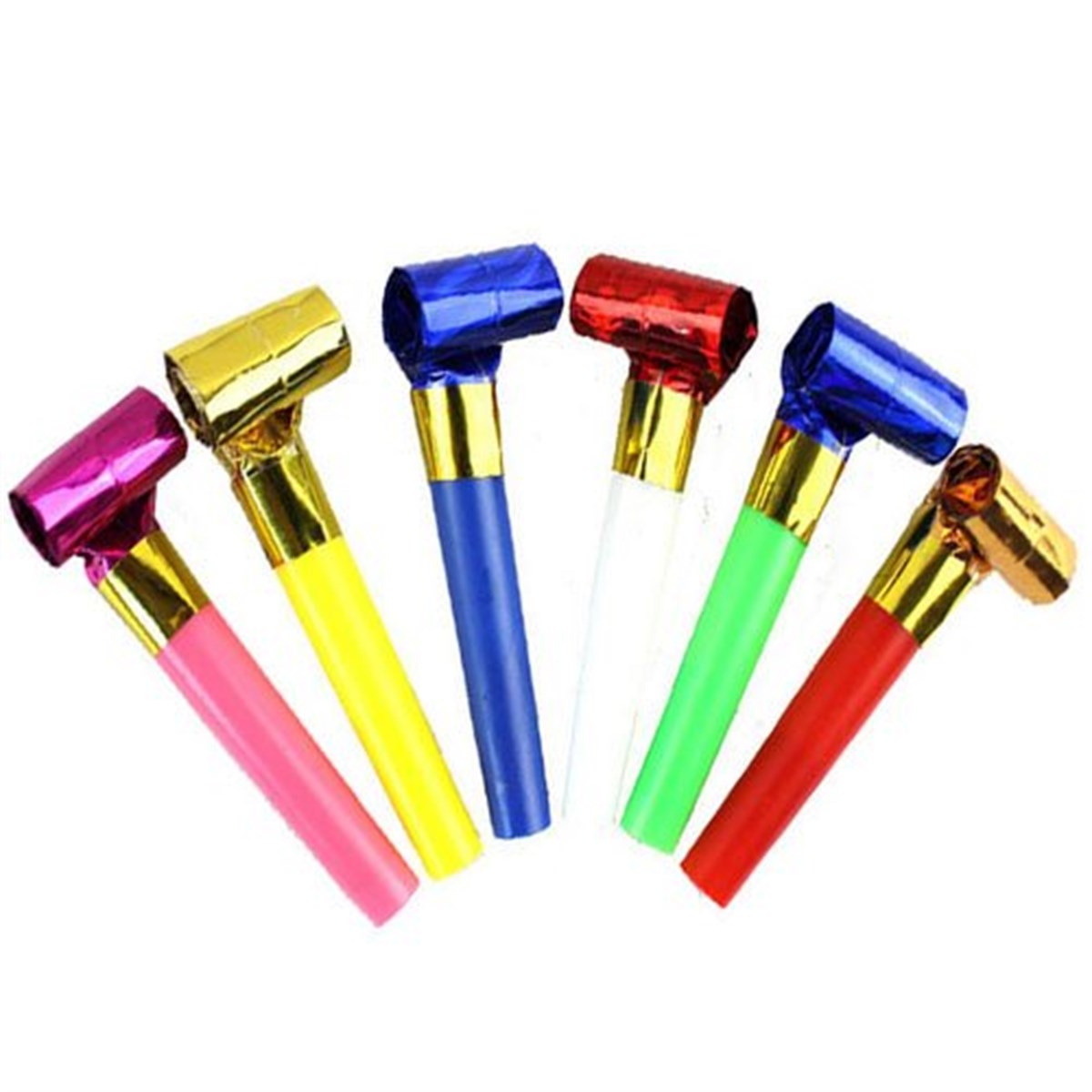 Parti Düdük Renkli 10 Adet