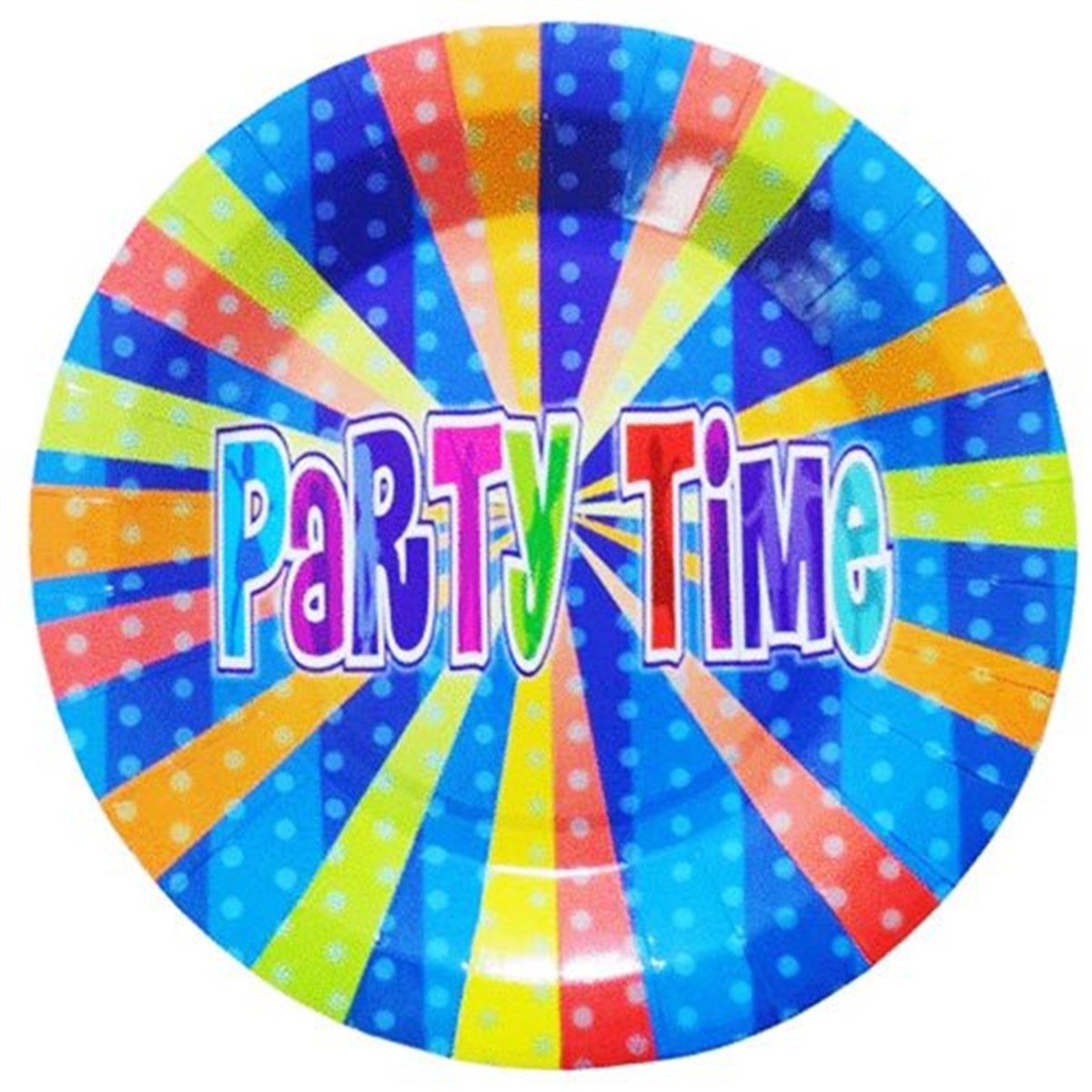 Party Time Tabak Mavi 23 Cm