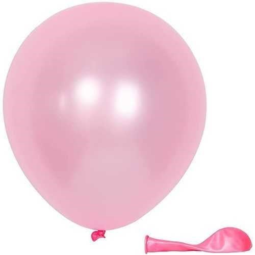 Pembe Balon Metalik 100 Adet