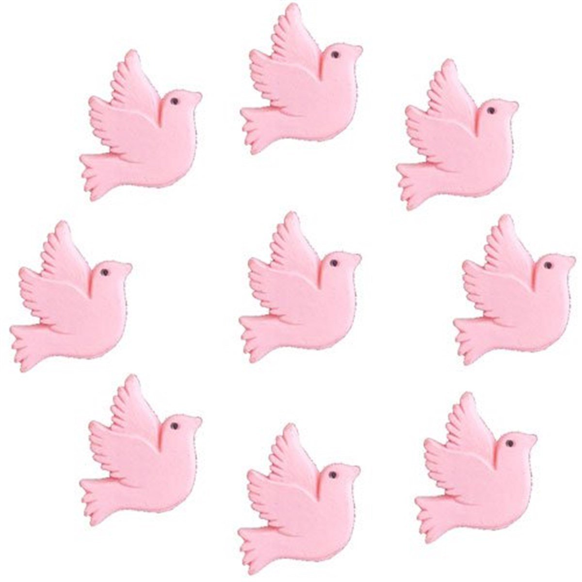 Pembe Güvercin Masa Süsü 10 Adet