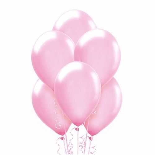 Pembe Metalik Balon 20 Adet