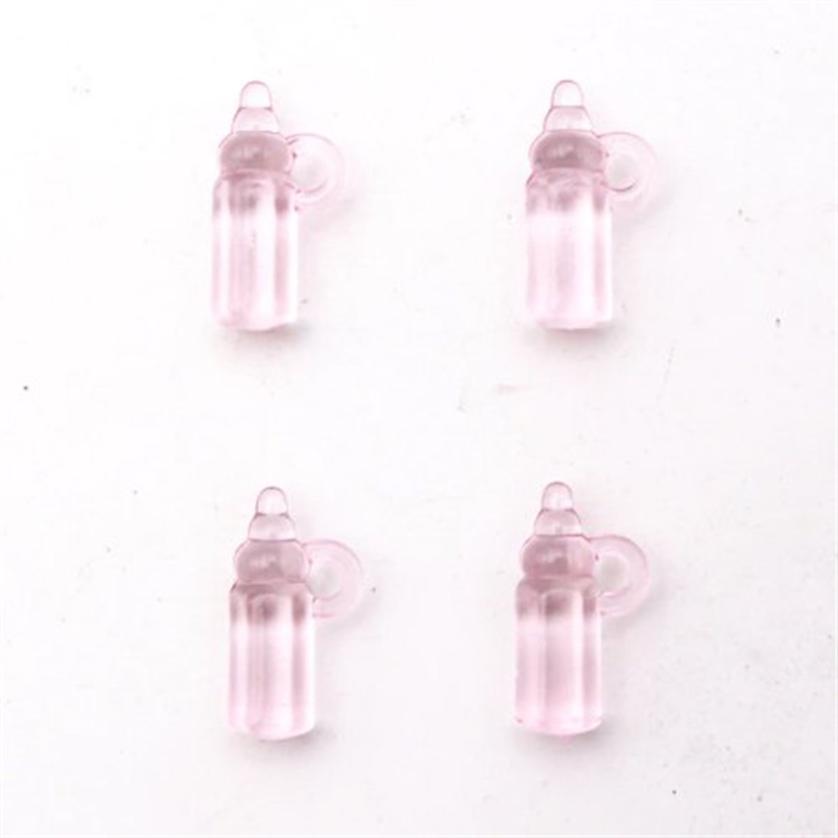 Pembe Mini Biberon Masa Süsü 20 Adet