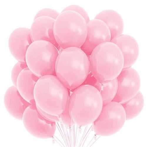 Pembe Pastel Balon 100 Adet