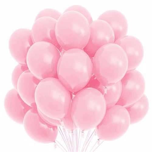 Pembe Pastel Balon 20 Adet