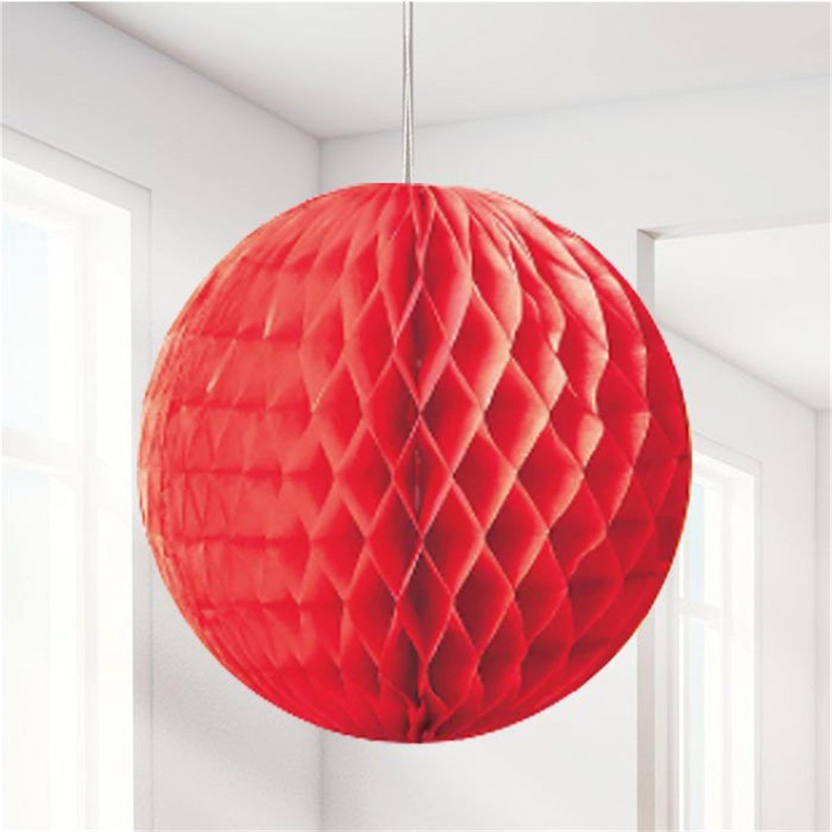 Petek Asma Süs Yuvarlak Kırmızı Renk