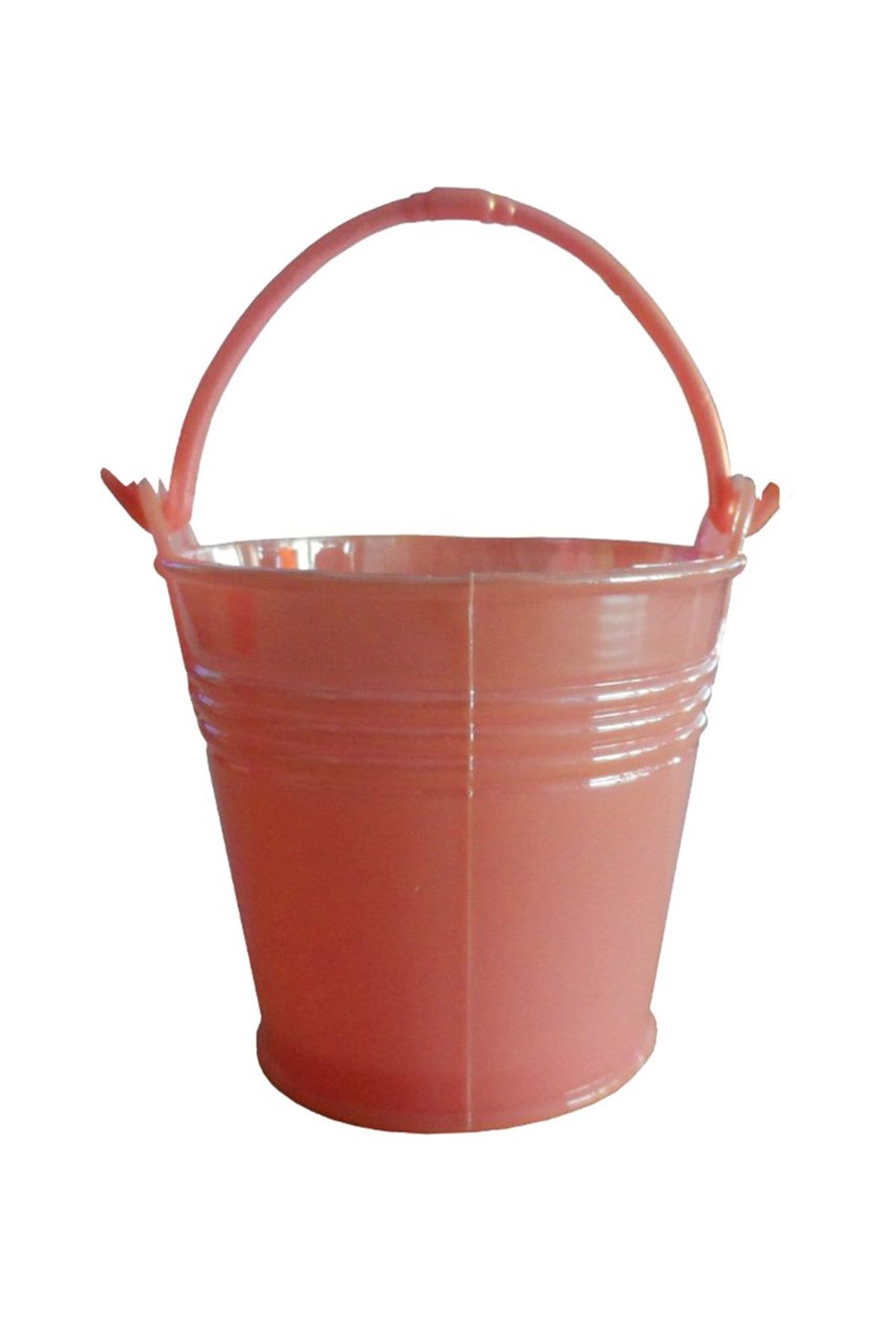 Plastik Pembe Şeker Kovası 12 Adet